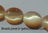 CCT667 15 inches 8*10mm oval cats eye beads wholesale