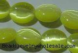 CCT669 15 inches 8*10mm oval cats eye beads wholesale