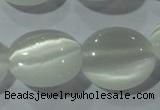 CCT690 15 inches 10*12mm oval cats eye beads wholesale