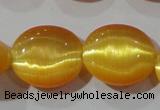 CCT697 15 inches 10*12mm oval cats eye beads wholesale