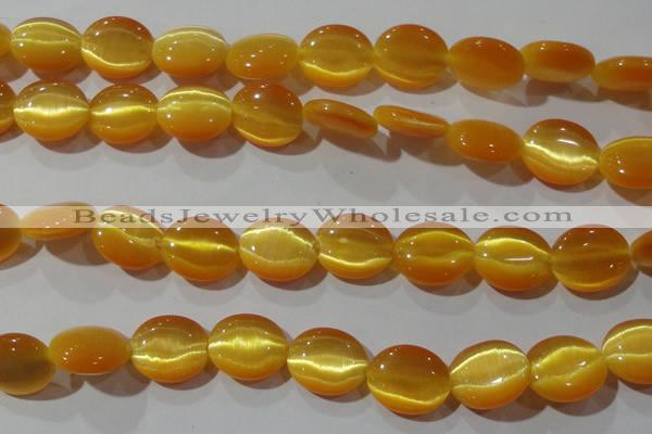 CCT697 15 inches 10*12mm oval cats eye beads wholesale