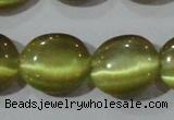 CCT699 15 inches 10*12mm oval cats eye beads wholesale