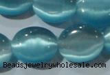 CCT701 15 inches 10*12mm oval cats eye beads wholesale