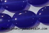 CCT732 15 inches 10*14mm oval cats eye beads wholesale