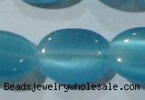 CCT752 15 inches 11*15mm oval cats eye beads wholesale