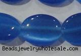 CCT753 15 inches 11*15mm oval cats eye beads wholesale