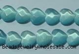 CCT963 15 inches 10*10mm faceted heart cats eye beads wholesale