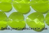 CCT990 15 inches 18*18mm faceted heart cats eye beads wholesale