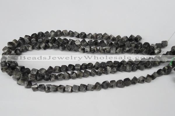 CCU100 15.5 inches 6*6mm cube black labradorite beads wholesale