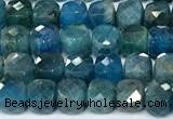 CCU1040 15 inches 6mm faceted cube apatite beads