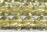 CCU1050 15 inches 8mm faceted cube citrine beads