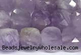 CCU1051 15 inches 8mm faceted cube lavender amethyst beads