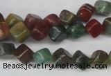 CCU107 15.5 inches 6*6mm cube Indian agate beads wholesale