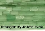 CCU1087 15 inches 2*4mm cuboid green aventurine jade beads