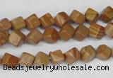 CCU110 15.5 inches 6*6mm cube grain stone beads wholesale