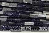 CCU1112 15 inches 2*4mm cuboid blue goldstone beads