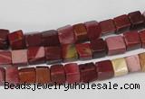 CCU35 15.5 inches 5*5mm cube mookaite beads wholesale