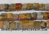 CCU42 15.5 inches 6*6mm cube agate gemstone beads wholesale