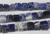 CCU43 15.5 inches 6*6mm cube sodalite gemstone beads wholesale