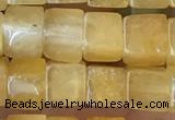 CCU480 15.5 inches 6*6mm cube yellow aventurine beads wholesale