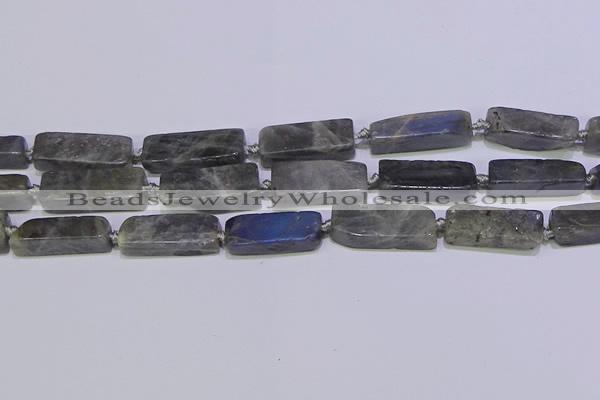 CCU619 15.5 inches 8*20mm - 10*30mm cuboid labradorite beads