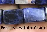 CCU651 15.5 inches 10*14mm - 11*15mm cuboid sodalite beads