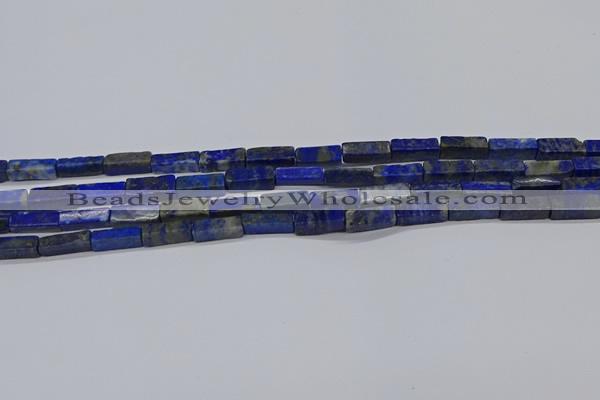 CCU721 15.5 inches 4*13mm cuboid lapis lazuli beads wholesale