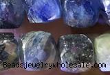 CCU819 15 inches 6mm faceted cube kyanite beads