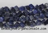 CCU90 15.5 inches 4*4mm cube sodalite gemstone beads wholesale