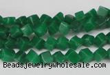 CCU92 15.5 inches 4*4mm cube dyed white jade beads wholesale