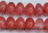 CCY151 15.5 inches 13*18mm rondelle cherry quartz beads wholesale