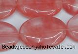 CCY160 15.5 inches 22*33mm oval cherry quartz beads wholesale