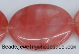 CCY161 15.5 inches 35*45mm oval cherry quartz beads wholesale