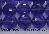 CCY607 15.5 inches 18mm faceted round blue cherry quartz beads