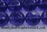 CCY608 15.5 inches 20mm faceted round blue cherry quartz beads