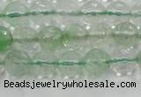 CCY612 15.5 inches 8mm faceted round green cherry quartz beads