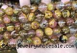 CCY645 15.5 inches 14mm round volcano cherry quartz beads