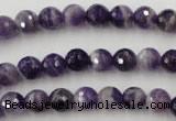 CDA151 15.5 inches 6mm faceted round dogtooth amethyst beads