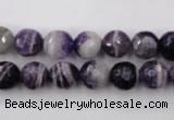 CDA153 15.5 inches 10mm faceted round dogtooth amethyst beads