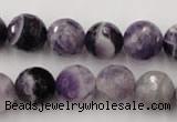 CDA154 15.5 inches 12mm faceted round dogtooth amethyst beads