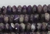 CDA21 15.5 inches 6*10mm faceted rondelle dogtooth amethyst beads