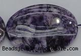 CDA305 15.5 inches 35*50mm oval dyed dogtooth amethyst beads