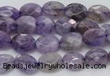 CDA322 15.5 inches 7*9mm faceted oval dyed dogtooth amethyst beads