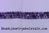 CDA350 15.5 inches 4mm round matte dogtooth amethyst beads