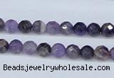 CDA58 15.5 inches 6mm faceted round dogtooth amethyst beads