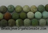 CDB101 15.5 inches 6mm round matte New dragon blood jasper beads