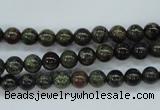 CDB228 15.5 inches 6mm round natural dragon blood jasper beads