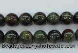 CDB230 15.5 inches 10mm round natural dragon blood jasper beads