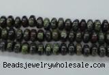 CDB233 15.5 inches 4*6mm rondelle natural dragon blood jasper beads