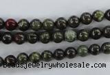 CDB251 15.5 inches 8mm round natural dragon blood jasper beads